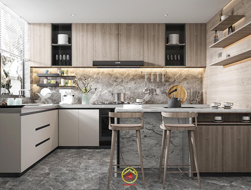 TỦ BẾP MELAMIN THÁI LAN31